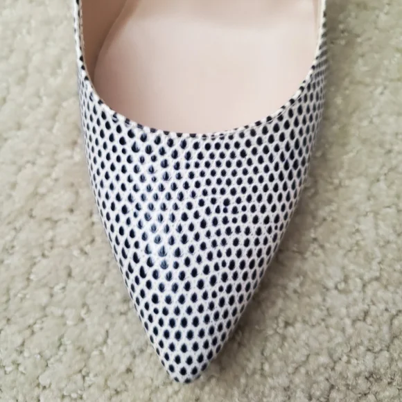 L.k. Bennett Elegant White and Black Women's Heels - Picture 4 of 5